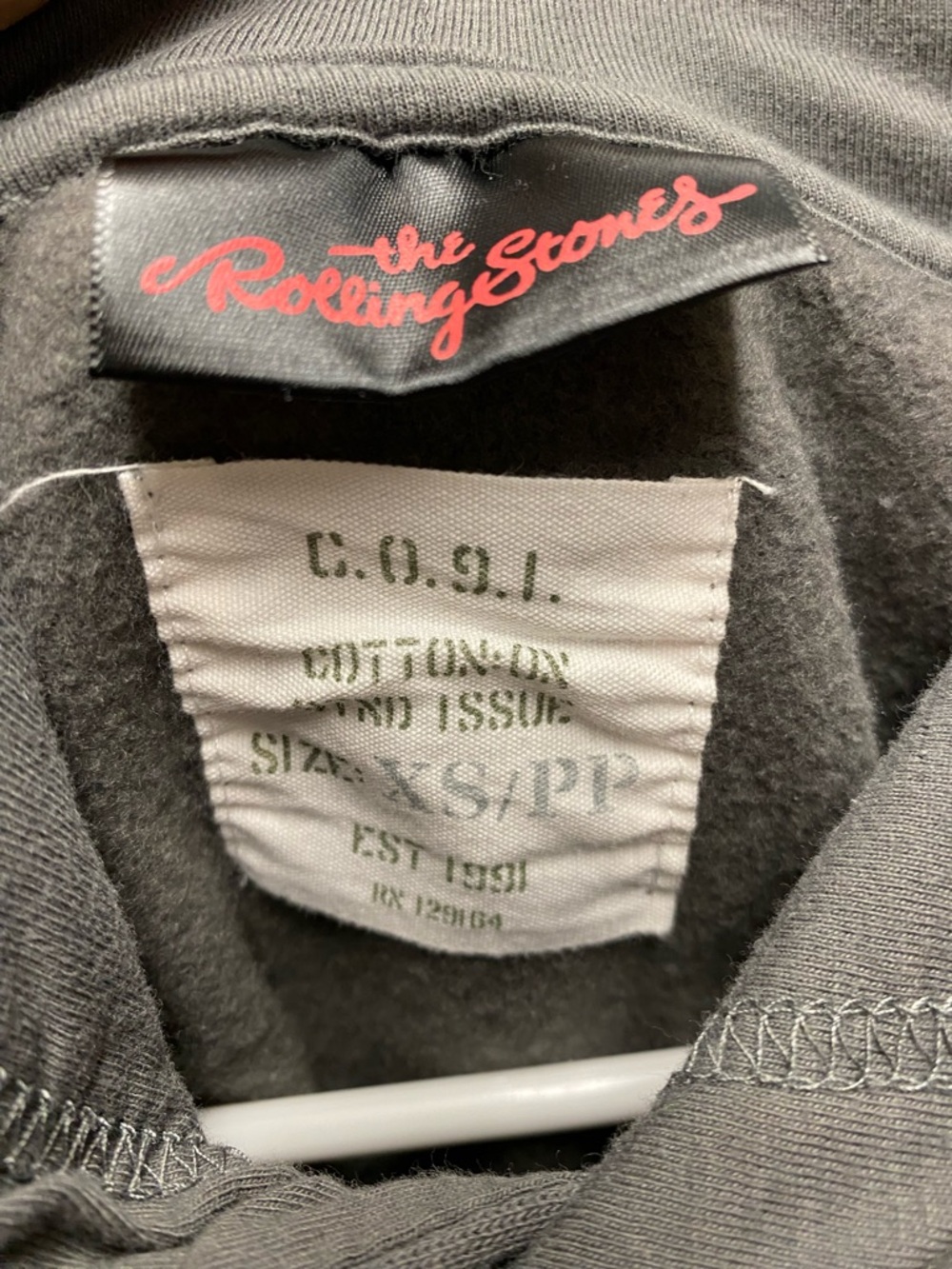 Cropped ROLLING STONES Hoodie - Picture 3 of 3
